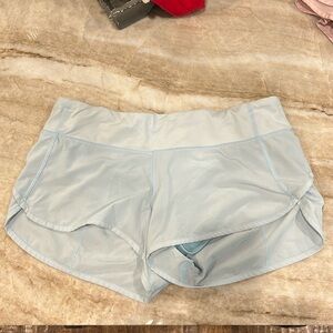 Pale blue lululemon athletic shorts size 8